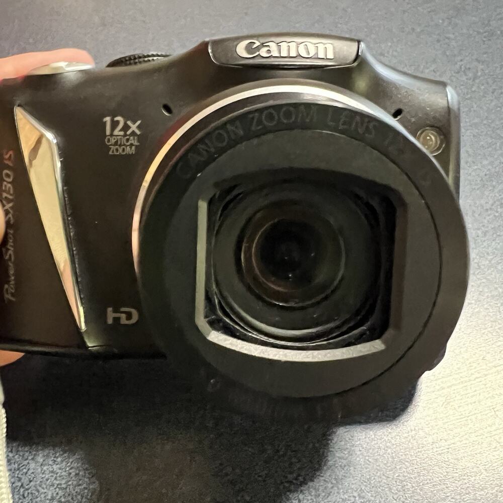 Canon PowerShot SX130 IS 12.1MP Digital Camera BUNDLE Box SD Card Tested Works - Picture 4 of 13
